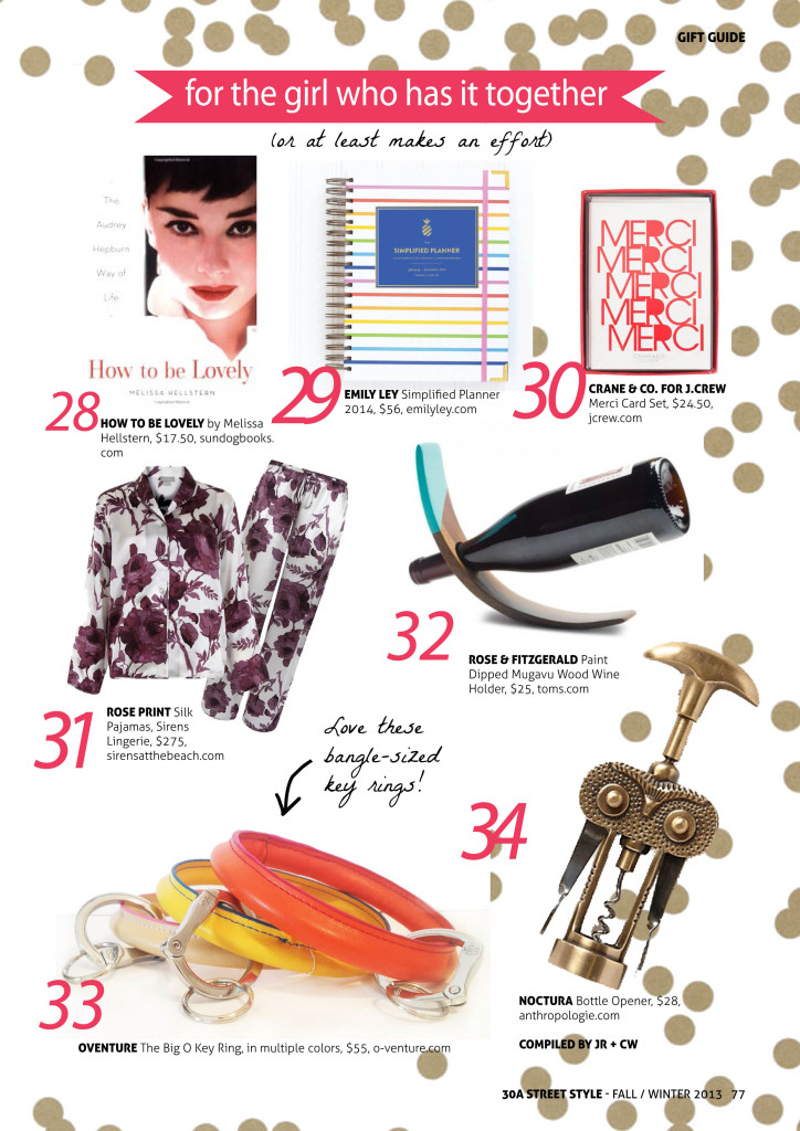 30A Street Style Holiday Gift Guide Girl Who Has It Together