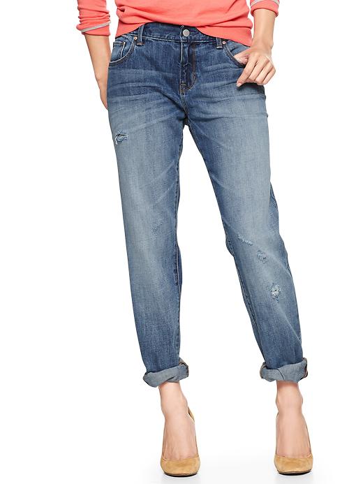 Gap 1969 Destructed Boyfriend Jeans