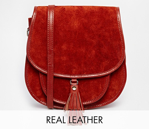 Asos Leather Saddle Bag