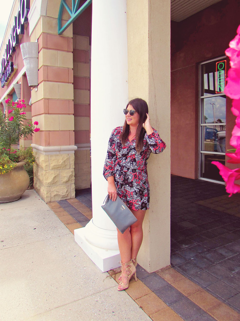 Fall Printed Romper 30A Street Style 2