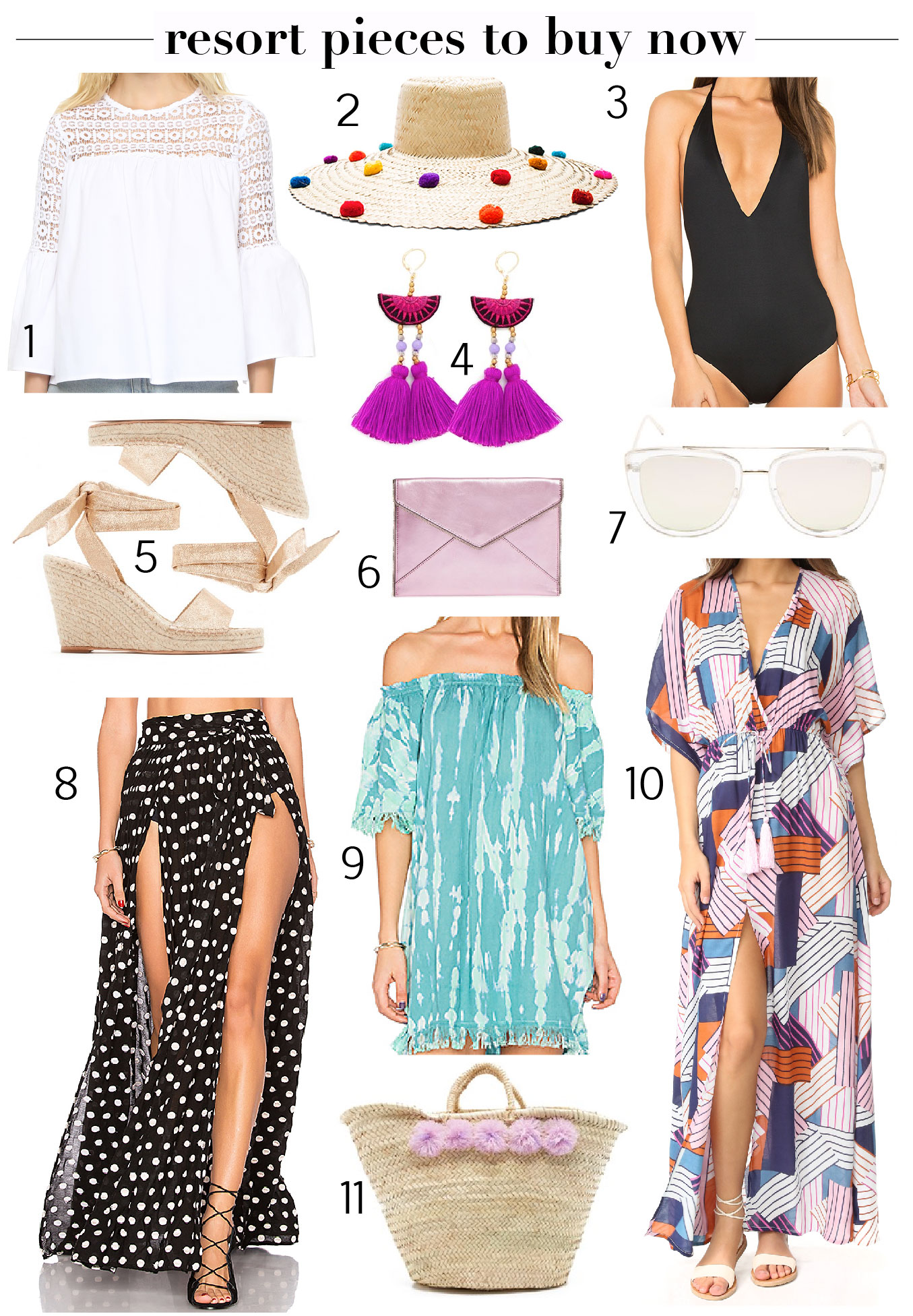 11 Resort Pieces to Buy Now. Yes to all of these!