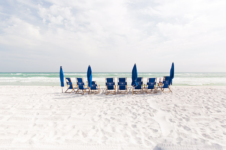 LiveWell 30A beach chairs - 30A Blogger Vacay