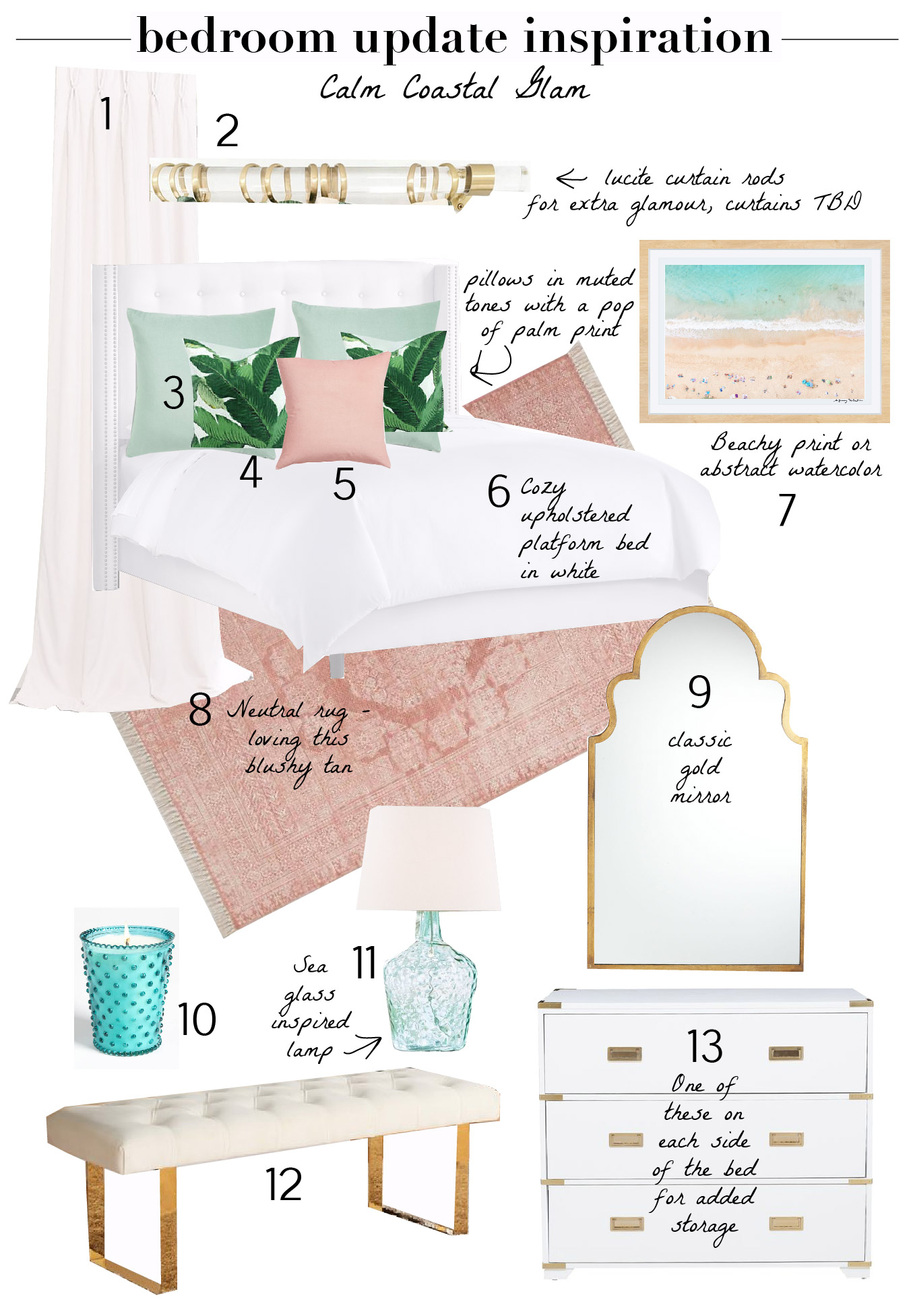 Shopping-Bedroom Update Inspiration Calm Coastal Glam