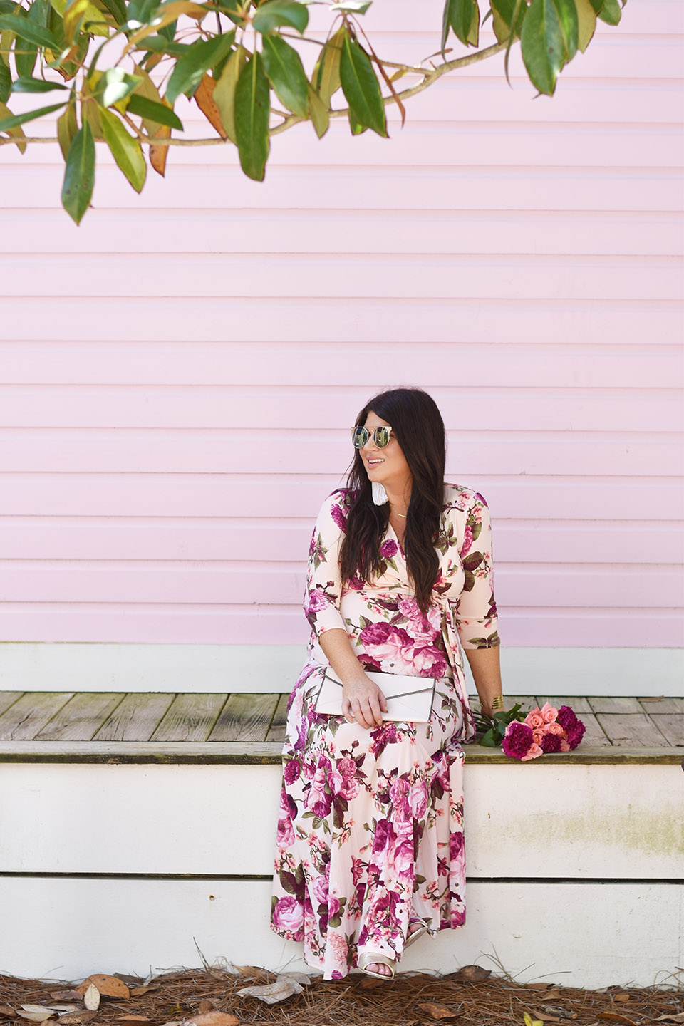 30A Street Style PinkBlush Maxi at the Seaside Pink House