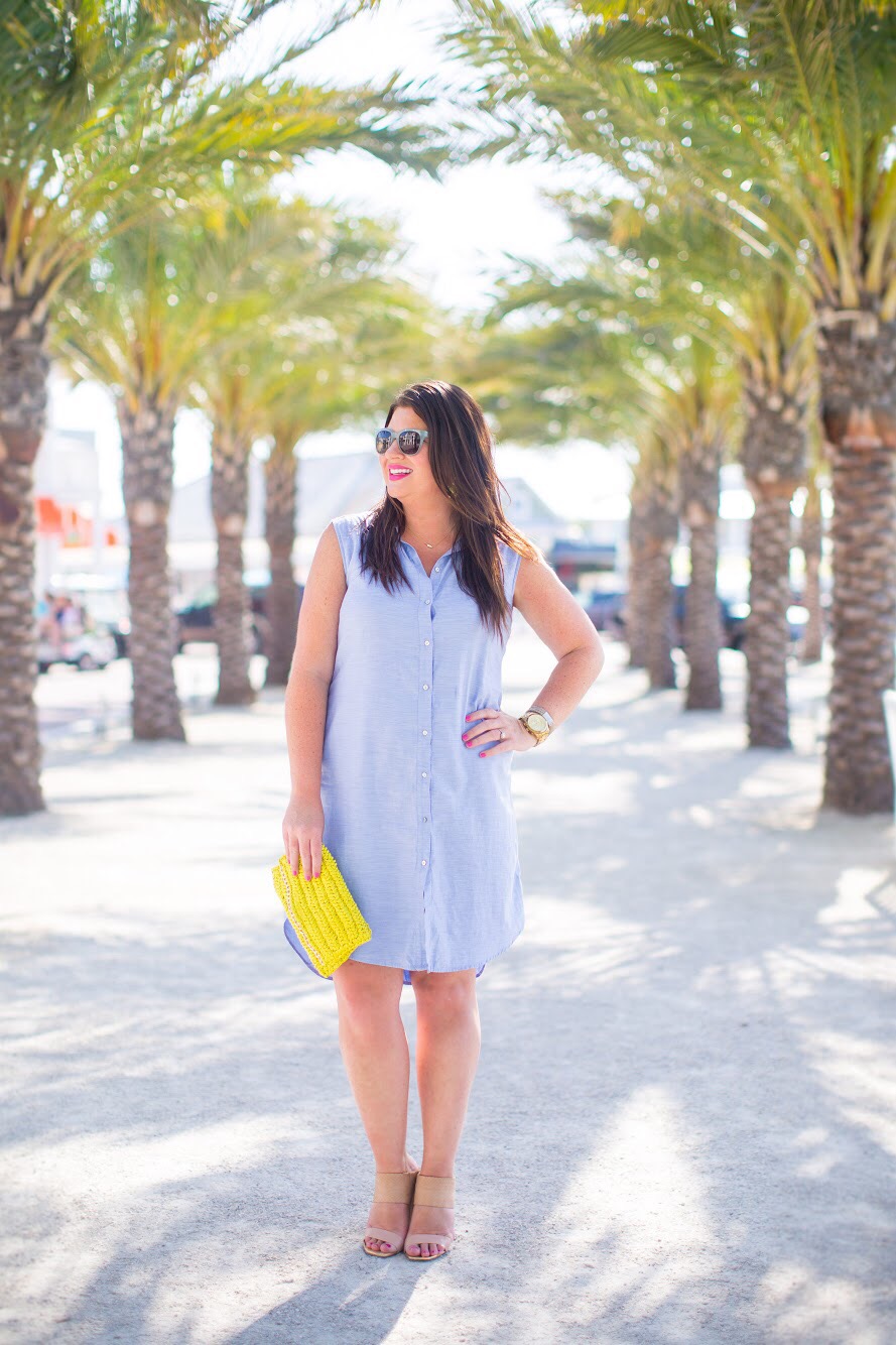 Style: Simple Chambray Shirtdress in Seaside