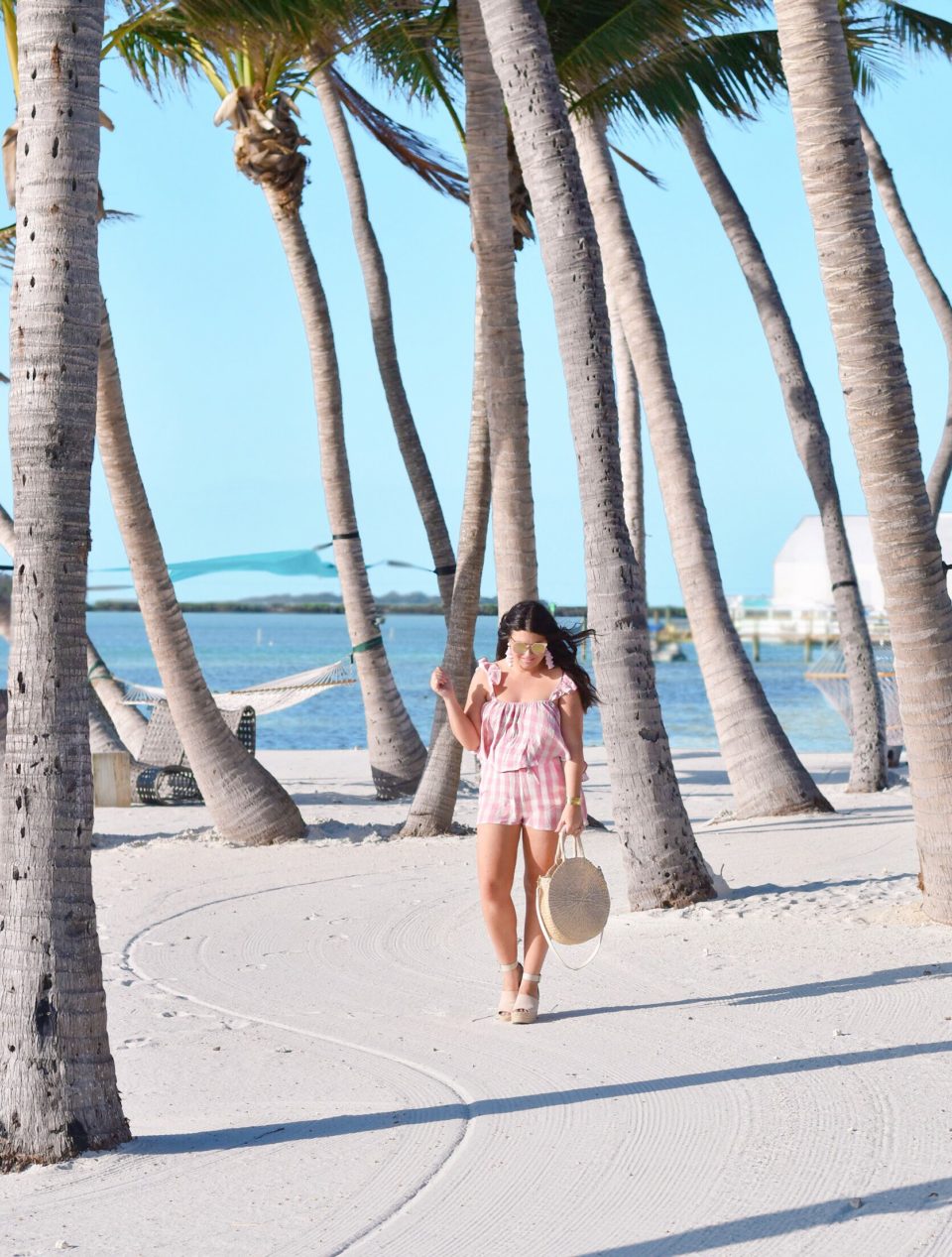 Amara Cay Resort Islamorada hotel - Pink Gingham Two Piece Set - The Keys Style