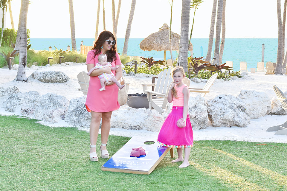 Amara Cay Resort - Games on the Lawn - Resort Mommy Daughter Style