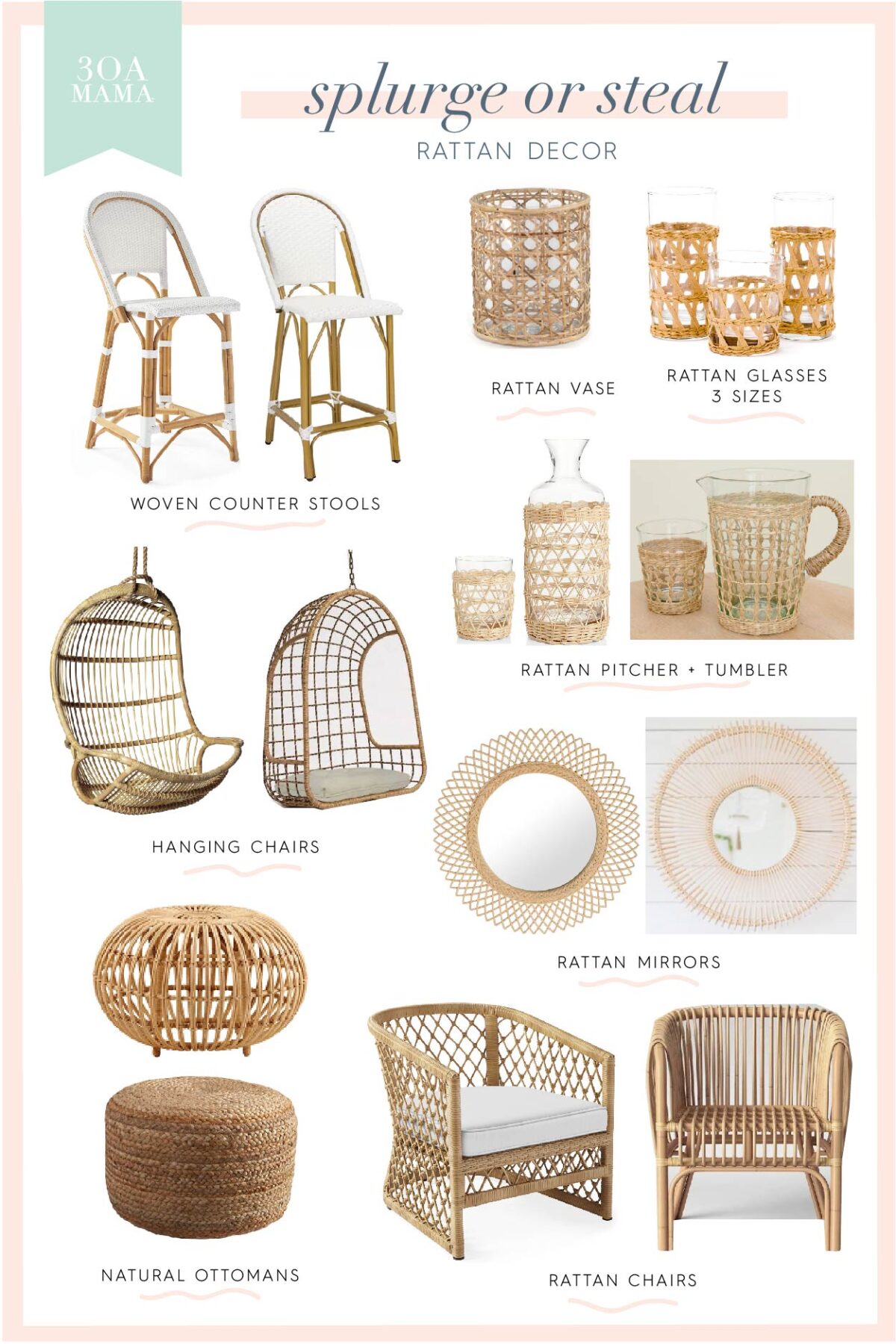 Style Spotlight: Rattan Accessories + Decor - 30A Mama™ | Jami Ray