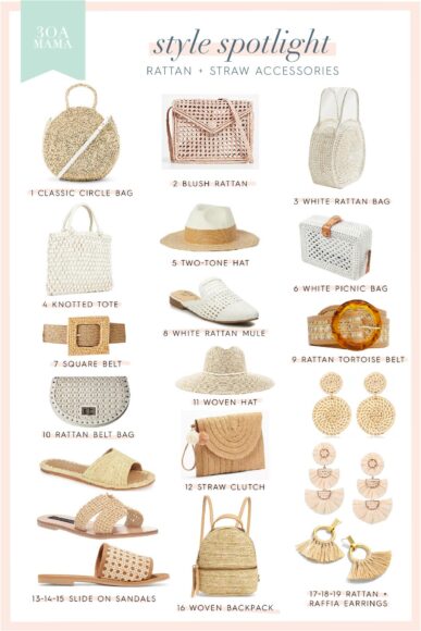 Style Spotlight: Rattan Accessories + Decor - 30A Mama™ | Jami Ray