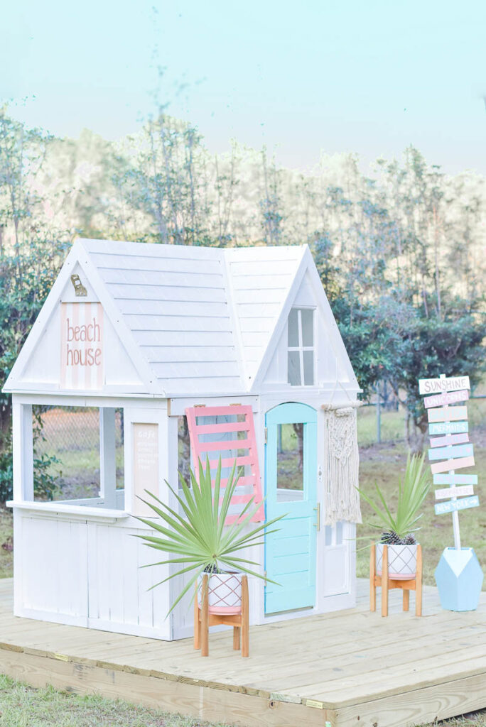 KidKraft Playhouse Makeover - Beach House 30A Mama 