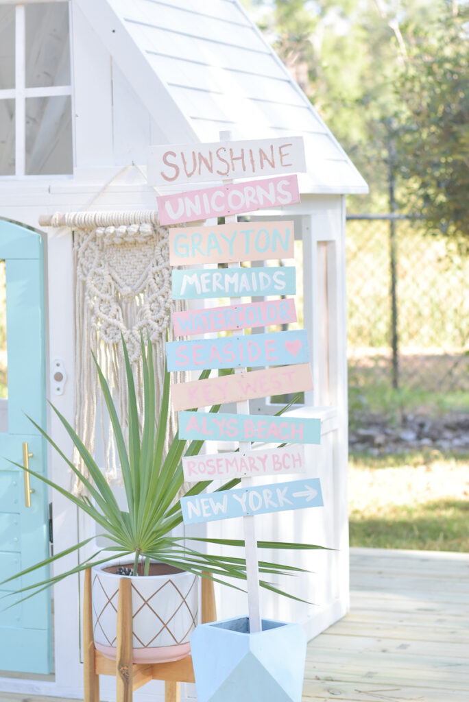 KidKraft Playhouse Makeover - Beach House 30A Mama