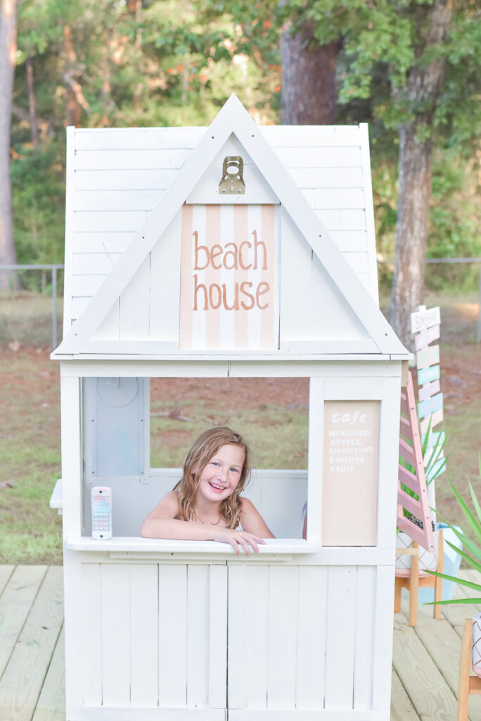 KidKraft Greystone Playhouse Makeover - Beach House 30A Mama