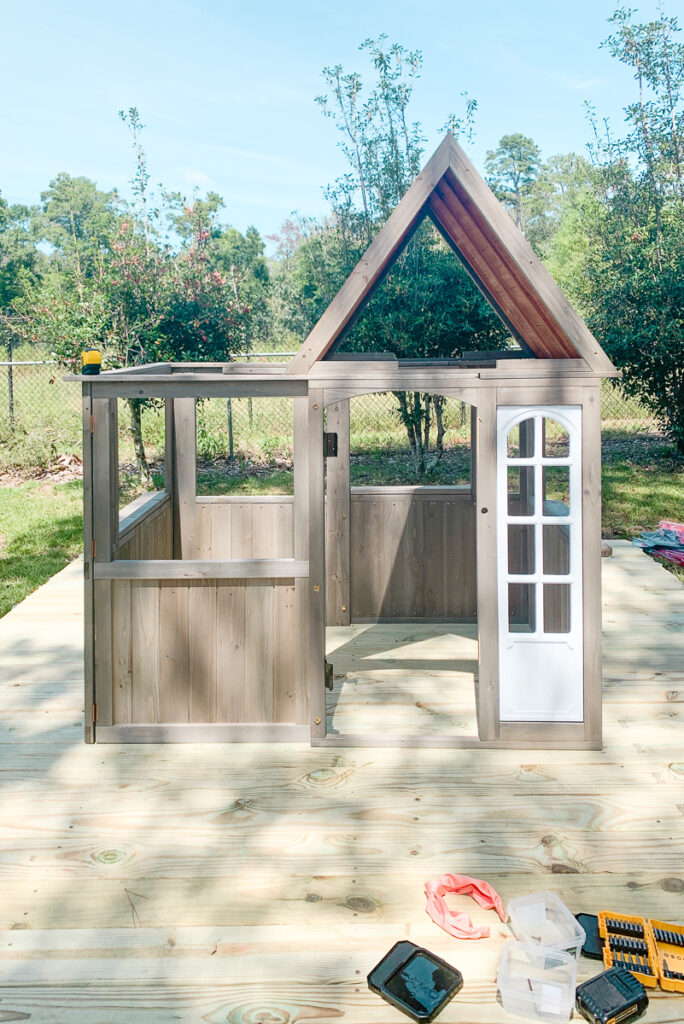 KidKraft Playhouse Makeover - Beach House 30A Mama Before