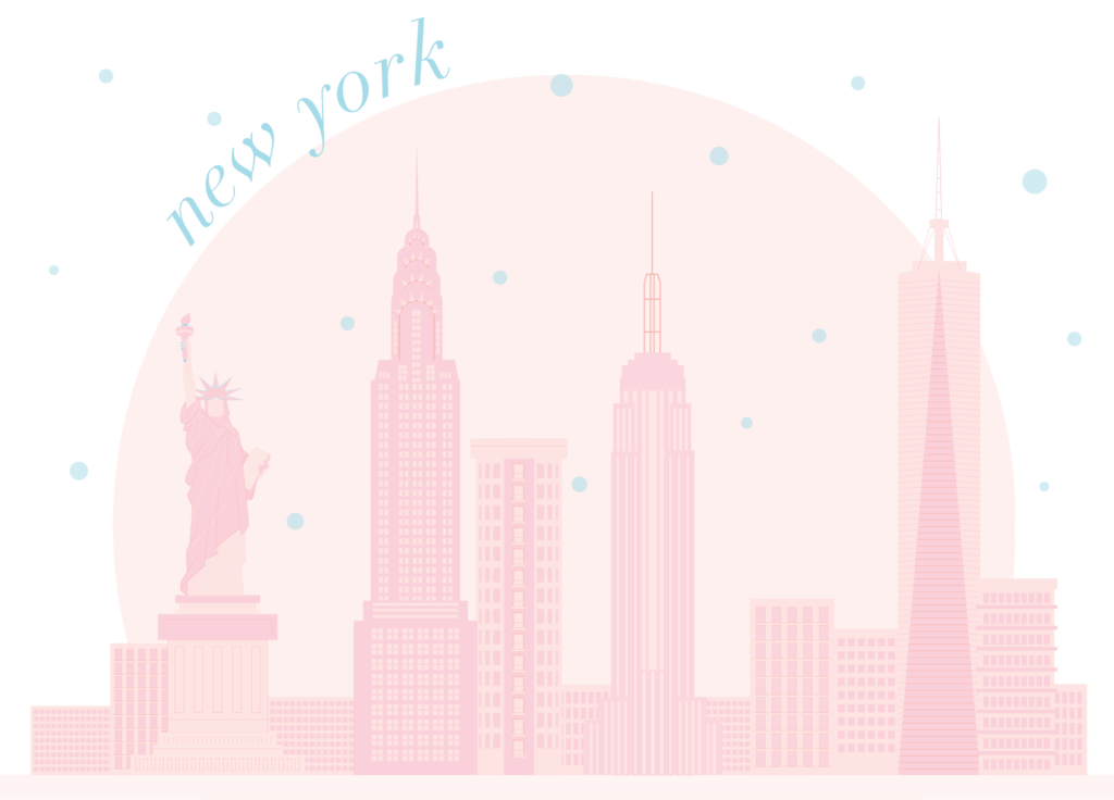 30A Mama - New York skyline pink