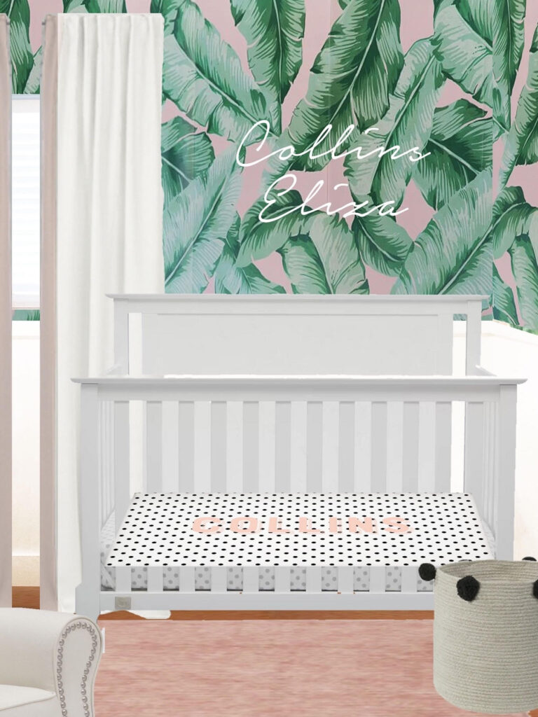 Nursery Design Plan palm print