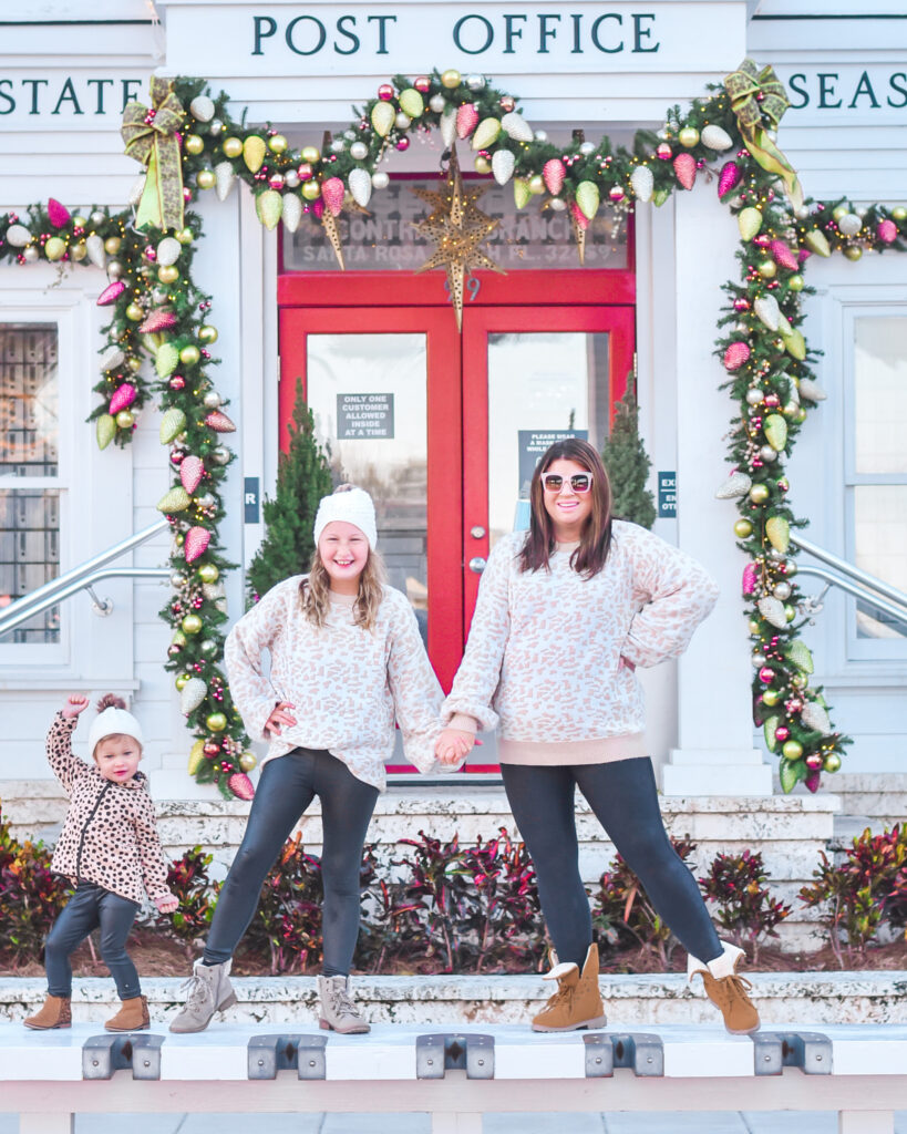 30A Mama Seaside Christmas Post Office Mommy and Me Christmas Sweater