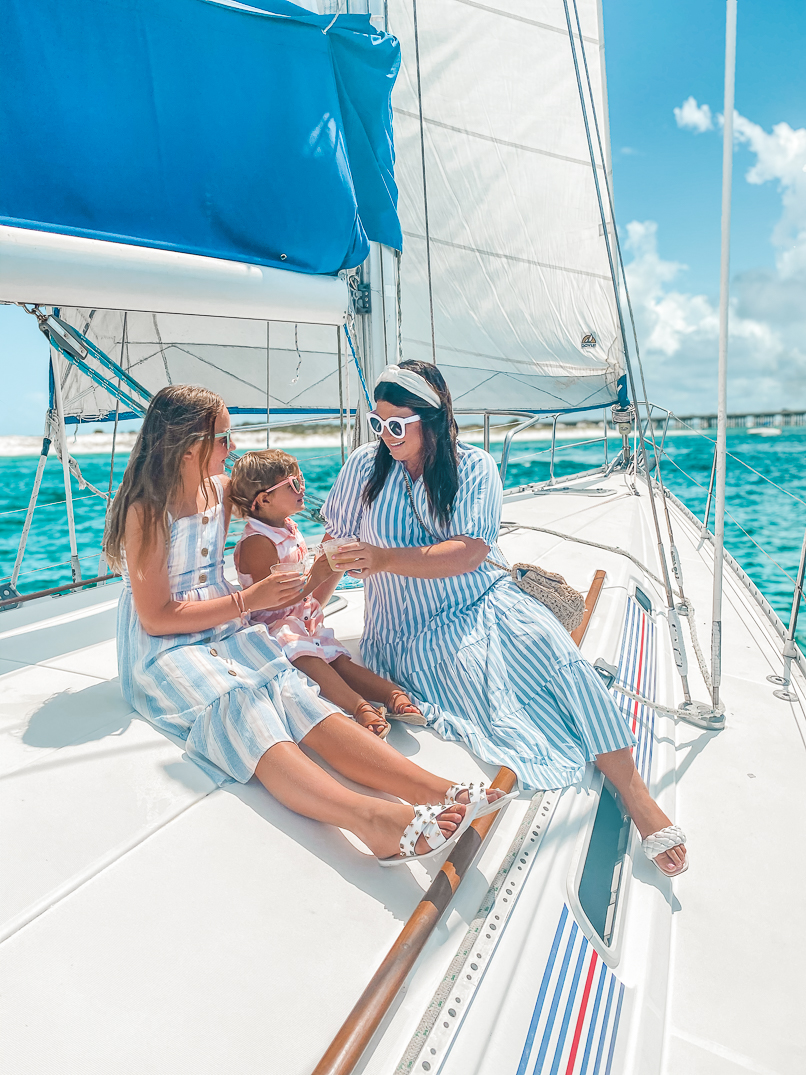 30A Mama - East Pass Sailing in Destin - Family Travel 30A Bachelorette Brunch Cruise