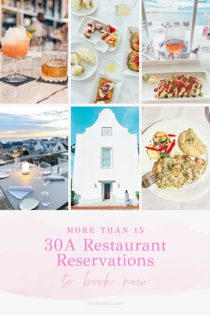 30A Restaurant Reservations Pin