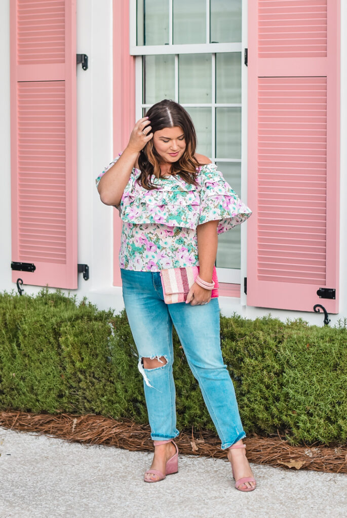 Jami Ray Garden Variety Top Ruffle Alys Beach 30A Mama Valentine's Day Pink House Alys Beach