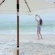Jami Ray 30A Beaches White Fringe Umbrella
