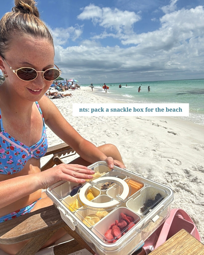 30A Mama worth noting diary snackle box at the beach