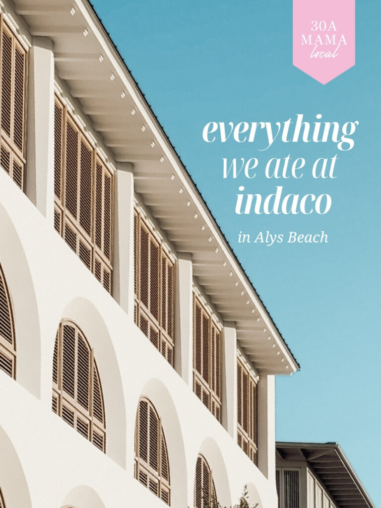 Everything we ordered at Indaco Alys Beach